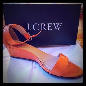 jcrew leather dressy wedges size 8.5